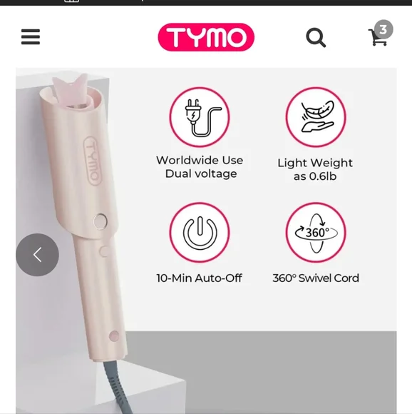 TYMO CurlPro Hair Styling Tool - Pink - Picture 8 of 12